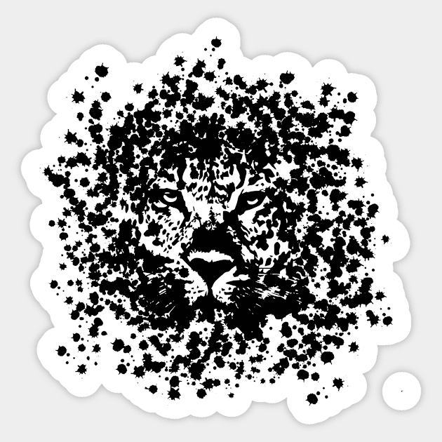 Leopard design Sticker by melcu